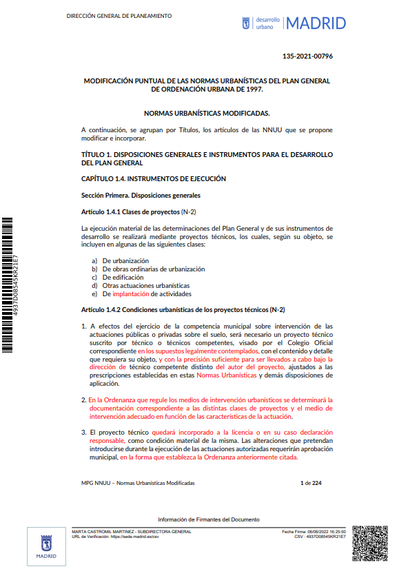 modificacion puntual normas urbanisticas