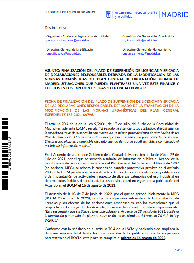 Nota CG Urbanismo - Suspensión Licencias y Declaraciones Responsables MPG NNUU